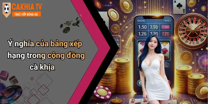 Ý nghĩa của bảng xếp hạng trong cộng đồng cà khịa