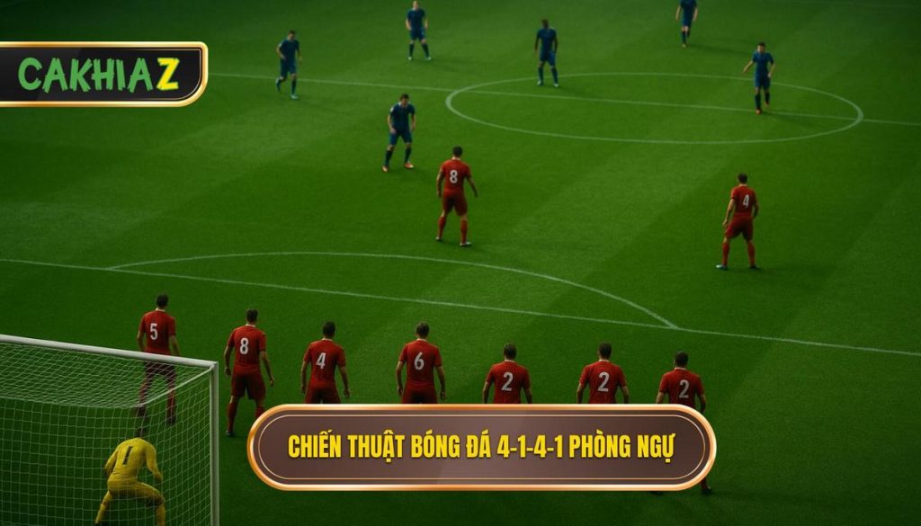 Chiến Thuật Bóng đá 4 1 4 1 Phòng Ngự
