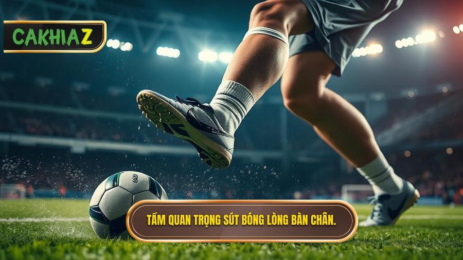Tại sao kỹ thuật sút bóng bằng lòng bàn chân phải lại quan trọng?