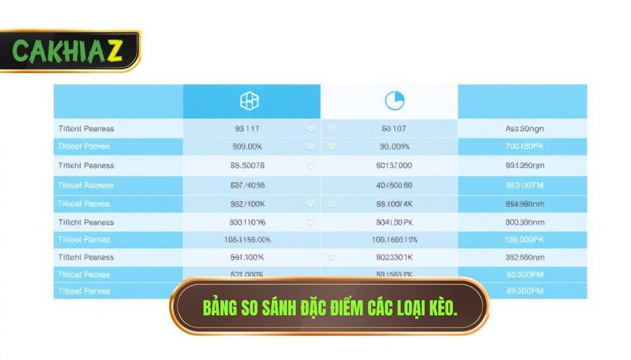 Bảng so sánh đặc điểm các loại kèo